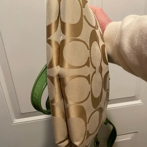 RARE Coach GREEN TAN  POPPY ORIGINAL 2 HANG TAGS! - Picture 12 of 12